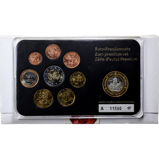 Finlandia, 
  
  Setze 1 ct. - 2 euro, 
  
  2001-2006