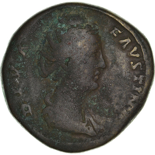 Moneta, 
  
  Faustyna I, 
  
  Sestercjusz